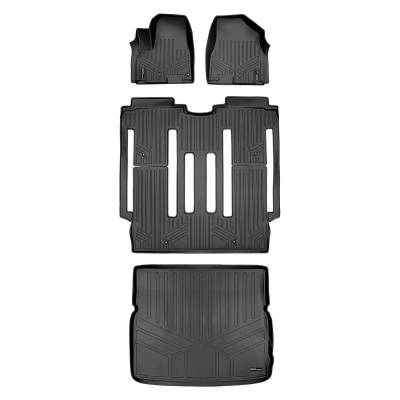 SMARTLINER - SMARTLINER SA0203/B0203/D0203 Front/Rear Black Floor Liners for Kia Sedona