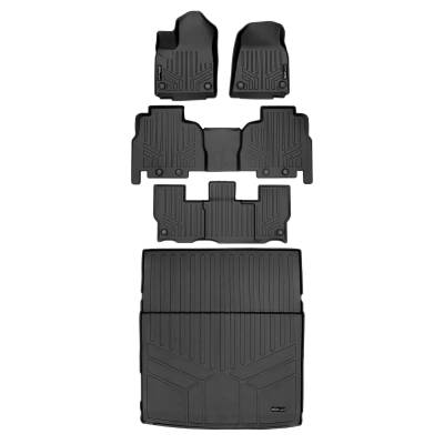 SMARTLINER - SMARTLINER Front/Rear Floor Liners w/Cargo Liner Black for Jeep Grand Wagoneer