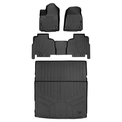 SMARTLINER - SMARTLINER Front/Rear Floor Liners w/Cargo Black for Wagoneer/Grand Wagoneer