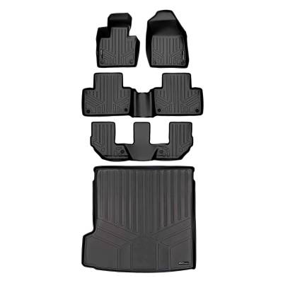 SMARTLINER - SMARTLINER Front/Rear Floor Liners w/Cargo Liner Black for Volvo XC90