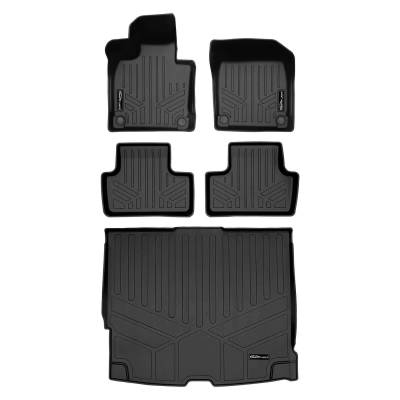 SMARTLINER - SMARTLINER SA0604/B0604/D0604 Front/Rear BLACK Floor Liners for Volvo XC60