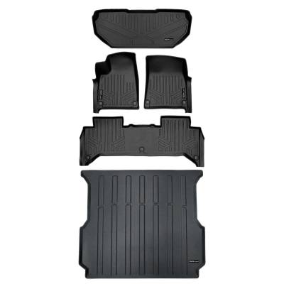 SMARTLINER - SMARTLINER Front/Rear Floor Liners w/Cargo Liner Black for Rivian R1T