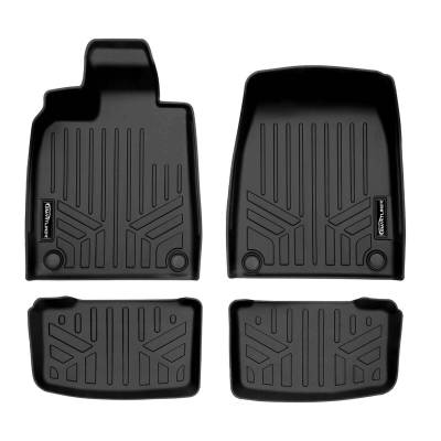 SMARTLINER - SMARTLINER SA0631/B0631 Front/Rear BLACK Floor Liners for Audi E-tron GT