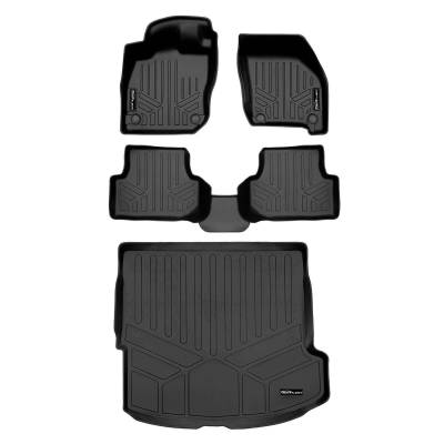 SMARTLINER - SMARTLINER SA0646/B0646/D0646 Front/Rear BLACK Floor Liners for Audi A3