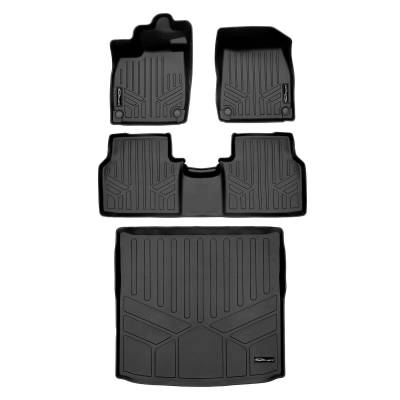 SMARTLINER - SMARTLINER SA0650/B0650/D0650 Front/Rear BLACK Floor Liners for Audi Q4 E-tron