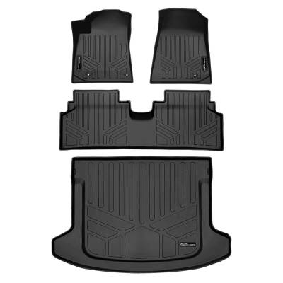 SMARTLINER - SMARTLINER SA0670/B0670/D0652 Front/Rear BLACK Floor Liners for Kia Niro EV