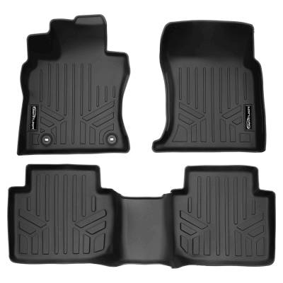 SMARTLINER - SMARTLINER SA0675/B0675 Front/Rear BLACK Floor Liners for Toyota Camry