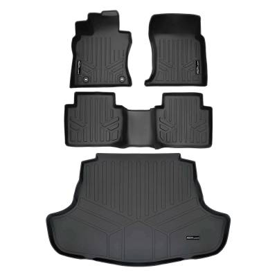 SMARTLINER - SMARTLINER SA0675/B0675/D0330 Front/Rear BLACK Floor Liners for Toyota Camry