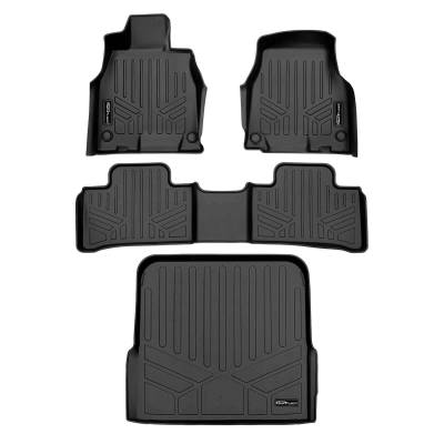SMARTLINER - SMARTLINER Front/Rear Floor Liners w/Cargo Liner Black for Mercedes EQE-Class