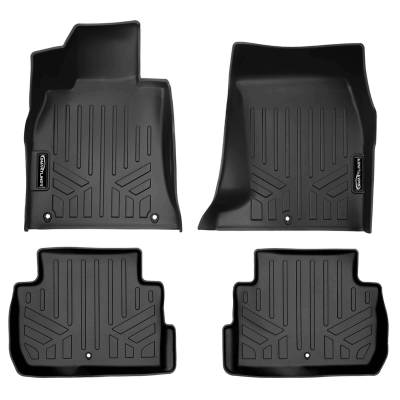 SMARTLINER - SMARTLINER SA0685/B0554 Front/Rear BLACK Floor Liners for Kia Stinger