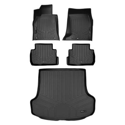 SMARTLINER - SMARTLINER SA0685/B0554/D0554 Front/Rear BLACK Floor Liners for Kia Stinger
