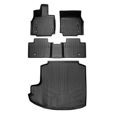 SMARTLINER - SMARTLINER SA0694/B0694/D0694 Front/Rear BLACK Floor Liners for Toyota Crown