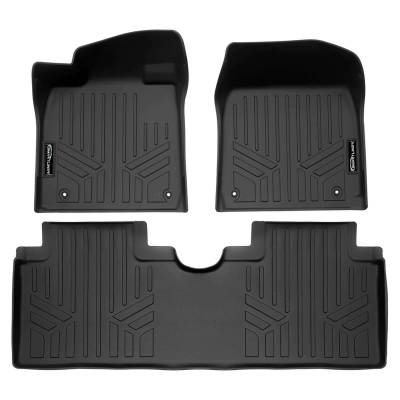 SMARTLINER - SMARTLINER SA0697/B0697 Front/Rear BLACK Floor Liners for Hyundai Ioniq 6