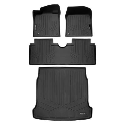 SMARTLINER - SMARTLINER SA0697/B0697/D0697 Front/Rear BLACK Floor Liners for Hyundai Ioniq 6
