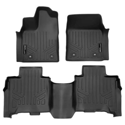 SMARTLINER - SMARTLINER SA0699/B0699 Front/Rear BLACK Floor Liners for Toyota Sequoia
