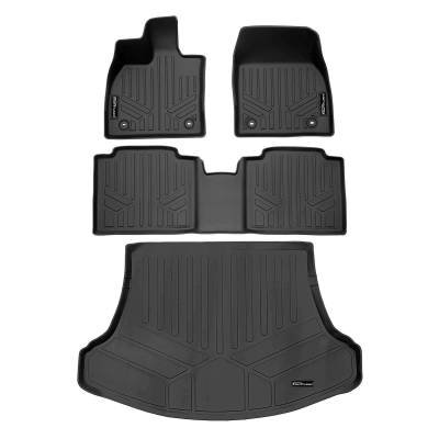 SMARTLINER - SMARTLINER SA0702/B0702/D0702 Front/Rear BLACK Floor Liners for Lexus RZ