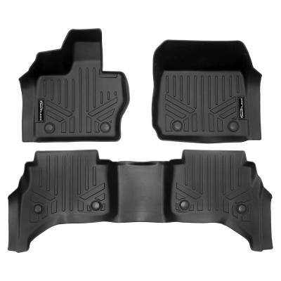 SMARTLINER - SMARTLINER SA0703/B0703 Front/Rear BLACK Floor Liners for Range Rover