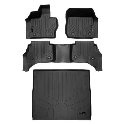 SMARTLINER - SMARTLINER SA0703/B0703/D0721 Front/Rear BLACK Floor Liners for Range Rover
