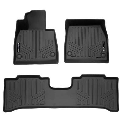 SMARTLINER - SMARTLINER SA0704/B0704 Front/Rear BLACK Floor Liners for Mercedes EQE-Class