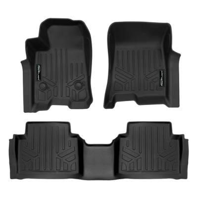 SMARTLINER - SMARTLINER Front/Rear Floor Liners w/BedLiner Black Colorado/Canyon Crew