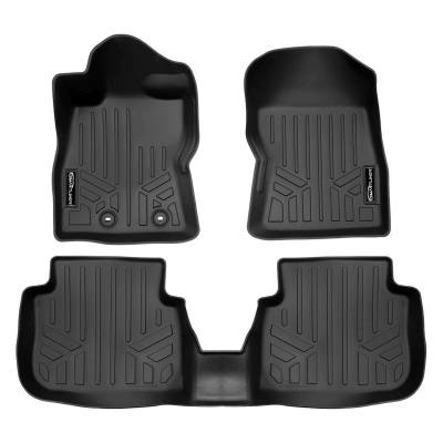 SMARTLINER - SMARTLINER SA0722/B0722 Front/Rear BLACK Floor Liners for Impreza/Crosstrek