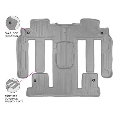 SMARTLINER - SMARTLINER SB2326 2nd Row Floor Liners Gray for Enclave/Acadia