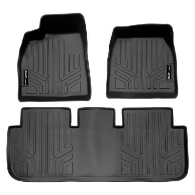 SMARTLINER - SMARTLINER SA0729/B0729 Front/Rear BLACK Floor Liners for Tesla S