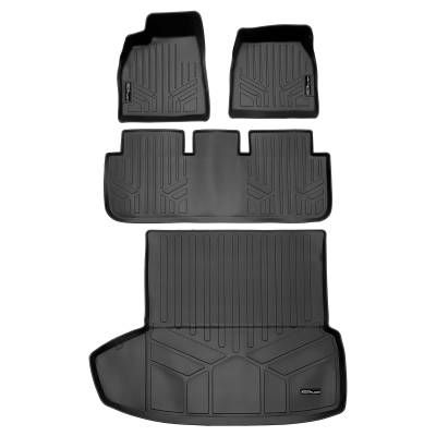 SMARTLINER - SMARTLINER SA0729/B0729/D0729 Front/Rear BLACK Floor Liners for Tesla S