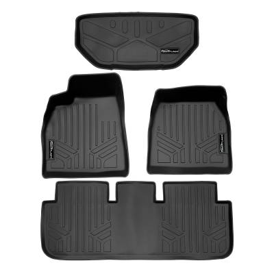 SMARTLINER - SMARTLINER SA0729/B0729/F0729 Front/Rear BLACK Floor Liners for Tesla S