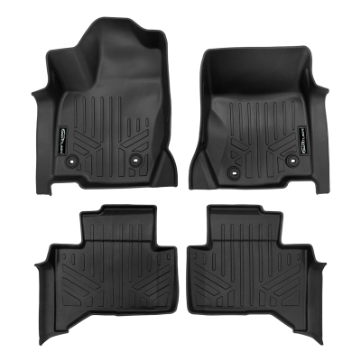 SMARTLINER - SMARTLINER Front/Rear Floor Liners w/Cargo Liner Black for Toyota Land Cruiser