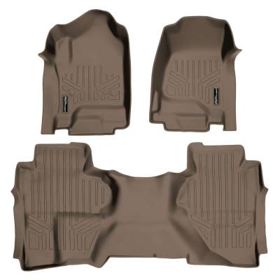 SMARTLINER - SMARTLINER SA1136/B1148 Tan Front/Rear Floor Liners Silverado/Sierra Ext