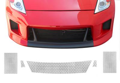 Stillen - Stillen KB11121LG Mesh Grille Insert Fascia 3Pc for 09-20 Nissan 370Z/Z34