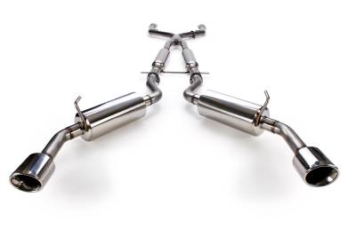 Stillen - Stillen 504440 SS Cat Back Exhaust System for 14-15 Infiniti Q50 3.7L