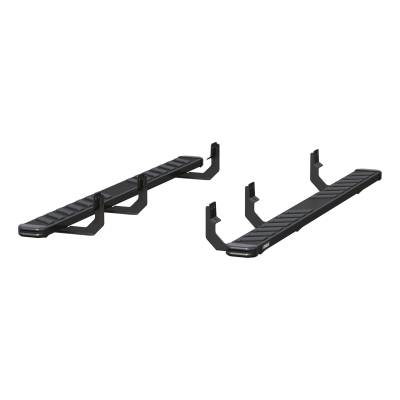 ARIES - ARIES 2554028 NovaTrac 6"x85" Black Steel Running Boards Select Titan/XD