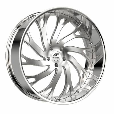 Amani - Amani Wheel ATL2210539L16R20BCX ATLANTIC 22x10 5x115/120 20mm Brushed/Chrome