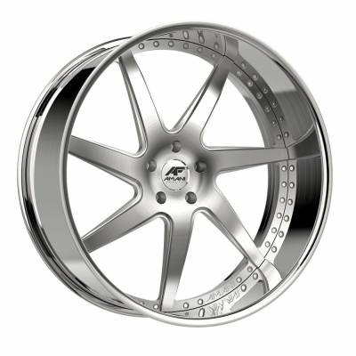 Amani - Amani Wheel DEV2610520L82F5BCR DEVINE 26x10 5x5.0 5mm Brush Center w/Chrome Lip