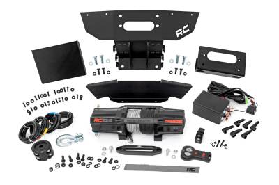 Rough Country Suspension Systems - Rough Country 93206 Front Winch Mount for 24 Polaris Ranger XP 1000-4