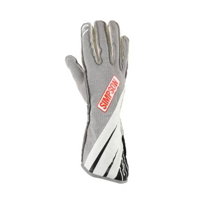 Simpson Safety - Simpson Safety SCALG Racing Gloves Large Alloy SFI 3.3/5