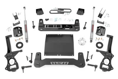 Rough Country Suspension Systems - Rough Country 111630D 6" Lift Kit w/RR Monoleaf for 25-26 Silverado 1500 RWD Dsl