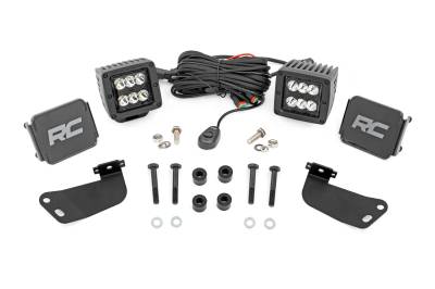 Rough Country Suspension Systems - Rough Country A-Pillar 2" LED Ditch Light Kit-Spot for Segway 570 F 93217