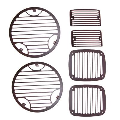 Rugged Ridge - Rugged Ridge 11236.21 Stone Guard Set Billet for Jeep Wrangler