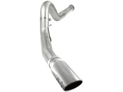 aFe Power - aFe Filters 49-03055-P 5" DPF-Back Aluminized Steel Exhaust System for Ford 6.7
