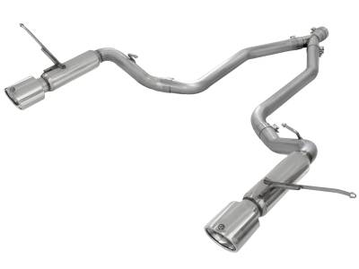 aFe Power - aFe 49-46234 Power Large Bore-HD 2.5" Filter-Back Exhaust Kit for 14-19 Grand C