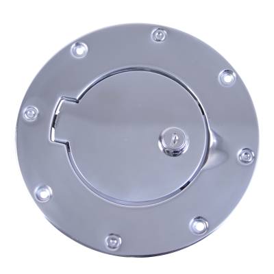 Rugged Ridge - Rugged Ridge 11134.04 Locking Gas Cap Door Stainless Steel for Jeep Wrangler