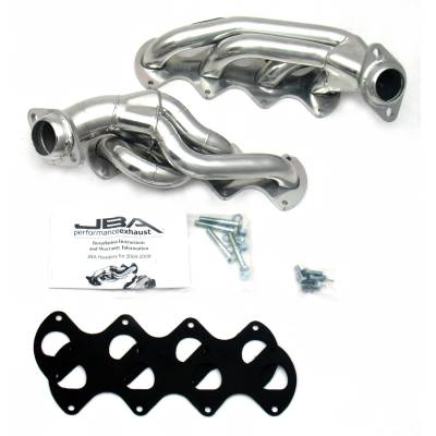 JBA Racing Headers - JBA Headers 1-5/8" Shorty Stainless Headers-Silver Ceramic F150 5.4L 1676SJS
