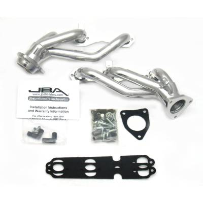 JBA Racing Headers - JBA Headers 1.5" Shorty Headers Ceramic Silverado/Sierra 4.3L 1842S-2JS