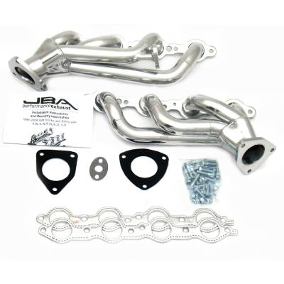 JBA Racing Headers - JBA Headers 1-5/8" Shorty Stainless Headers-Silver Ceramic GM 6.0L 1850S-1JS