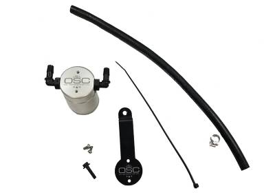 J&L Oil Separator Co - J&L Oil Separator 3.0 Passenger Side Mounted Oil Separator Silver 3102P-C