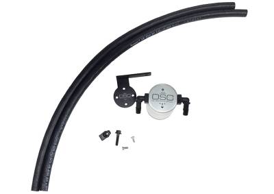 J&L Oil Separator Co - J&L Oil Separator 3.0 Passenger Side Mounted Oil Separator Silver 3038P-C