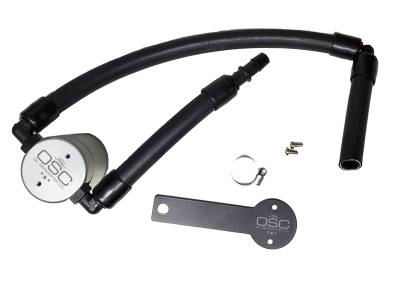 J&L Oil Separator Co - J&L Oil Separator 3.0 Passenger Side Mounted Oil Separator Silver 3106P-C